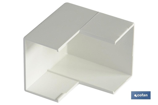 Ángulo exterior para minicanal eléctrico