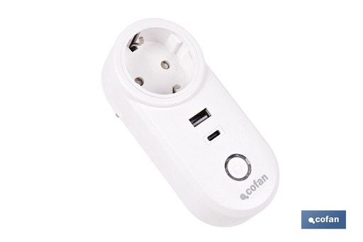 [51005021] Enchufe inteligente con USB y tipo C