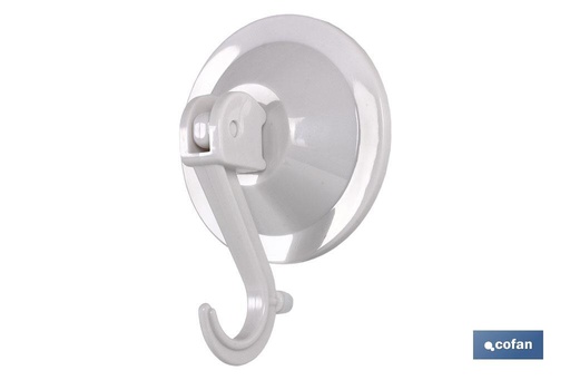 [61001398A] Colgador Ventosa Cierre Seguridad. 77mm diámetro