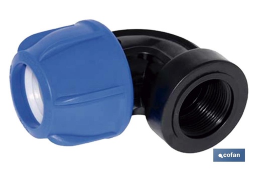 Codo 90° Rosca Hembra