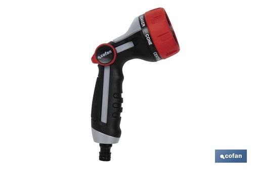 [90014053] Pistola de riego con 7 modos de flujo y control del caudal con el pulgar