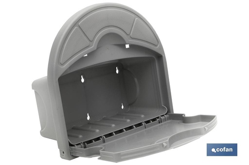 [90015102] Soporte de pared para manguera con cajón