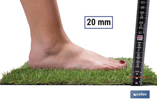 Césped artificial 20 mm para terraza y jardín