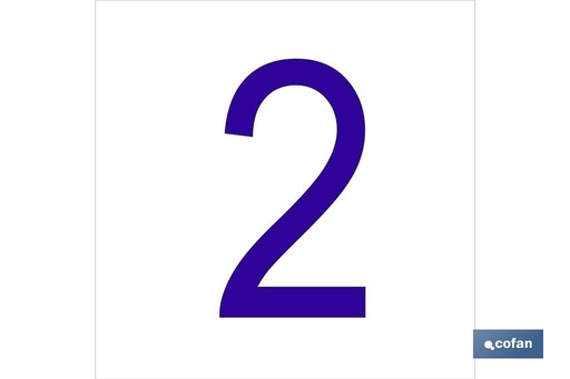 [AC2GL6262] 2 Número en glasspack