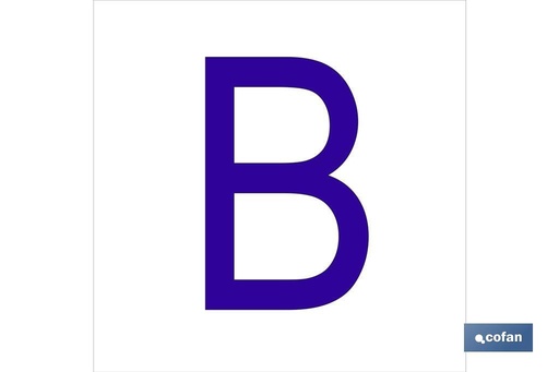 [ACBGL6262] B Letra en glasspack
