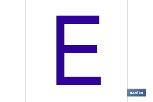 [ACEGL6262] E Letra en glasspack