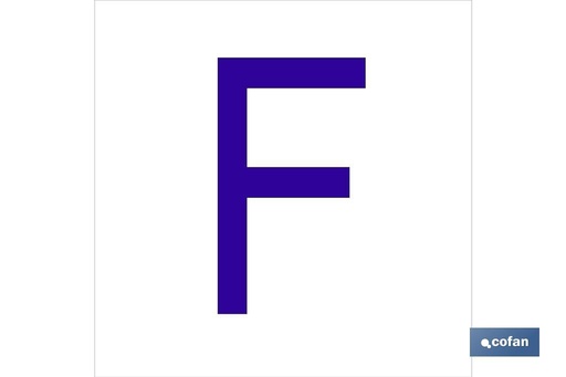 [ACFGL6262] F Letra en glasspack