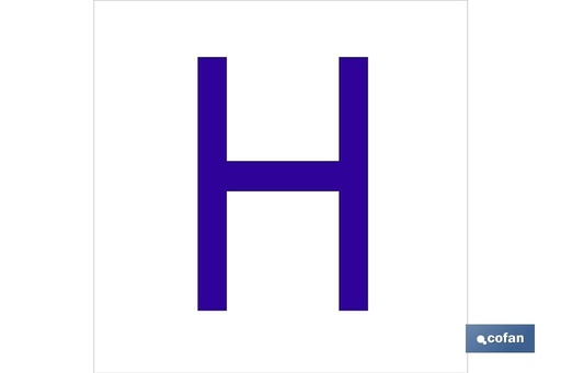 [ACHGL6262] H Letra en glasspack