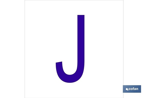[ACJGL6262] J Letra en glasspack
