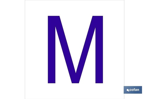 [ACMGL6262] M Letra en glasspack