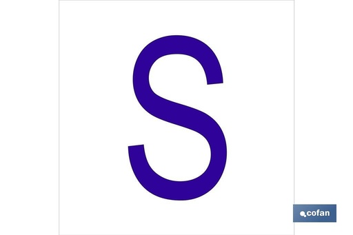[ACSGL6262] S Letra en glasspack