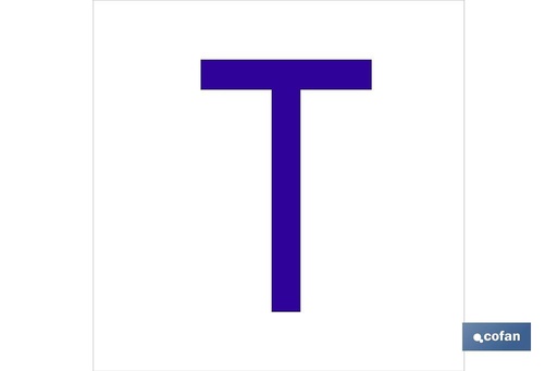 [ACTGL6262] T Letra en glasspack