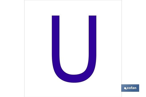 [ACUGL6262] U Letra en glasspack