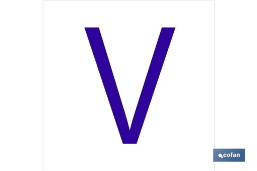 [ACVGL6262] V Letra en glasspack