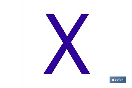 [ACXGL6262] X Letra en glasspack