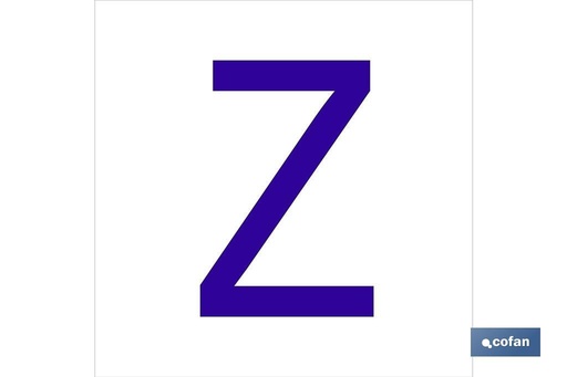 [ACZGL6262] Z Letra en glasspack