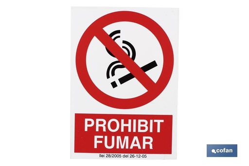 [CAT-P21PL297210] Prohibit fumar