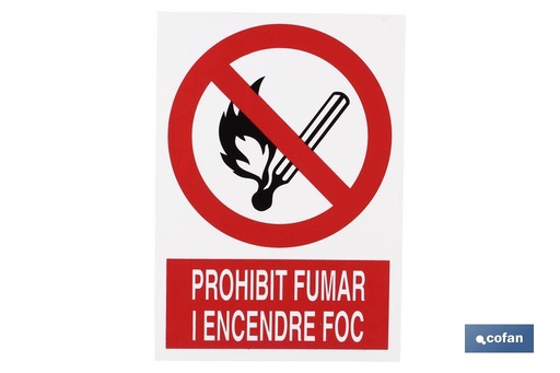 [CAT-P45PL297210] Prohibit fumar i encendre foc