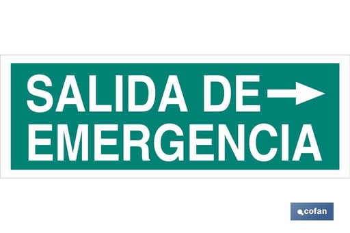 [EV45LU400100] Salida de Emergencia Texto