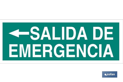 [EV46LU400100] Salida de Emergencia Texto