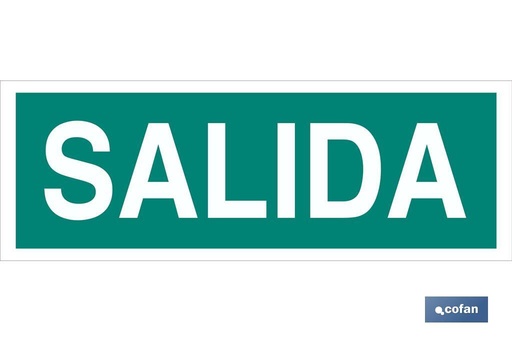 [EV47LU400100] Señal Salida 400x100mm