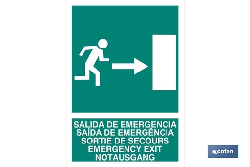 [EV65LU297210] Salida de Emergencia Texto