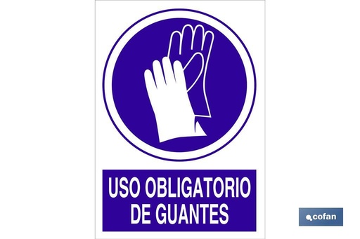 Uso obligatorio de guantes