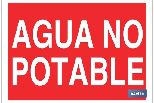 [P25TPL297210] Agua no potable