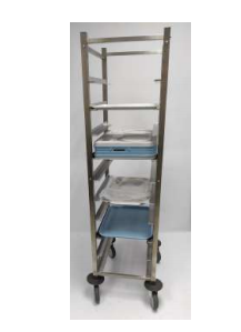 [Mod 1270] Mod 1270 - Carro bandejero en acero inoxidable.