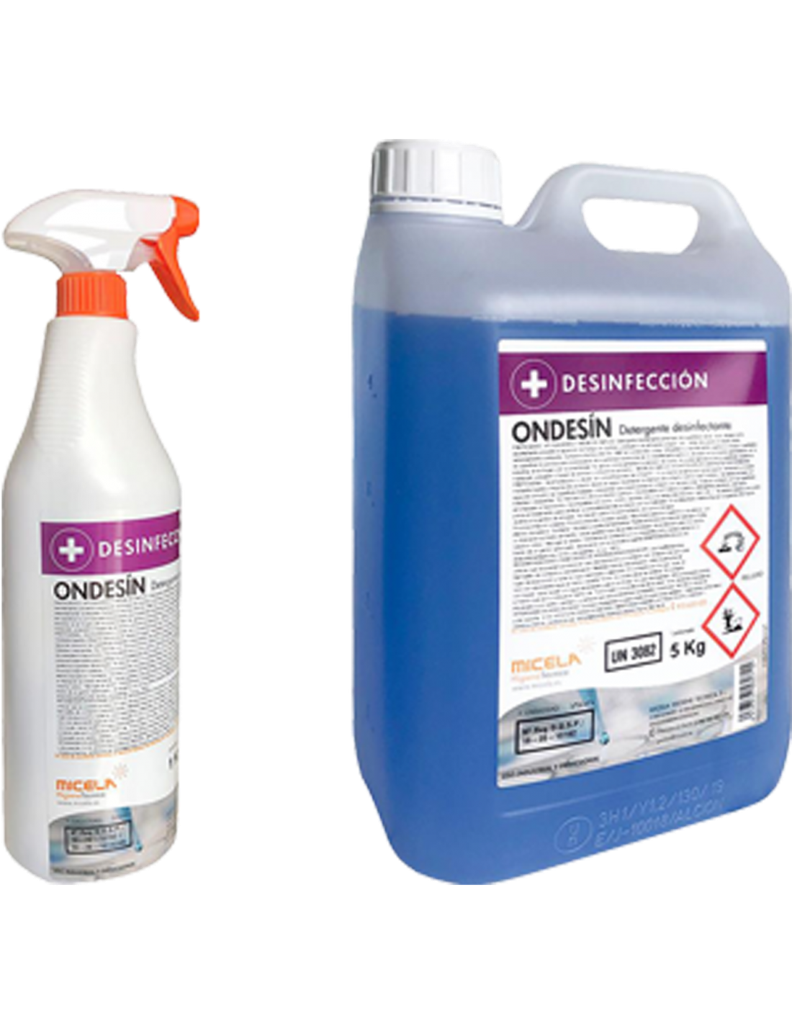 ONDESIN Detergente espuma desinfectante bactericida fungicida viricida