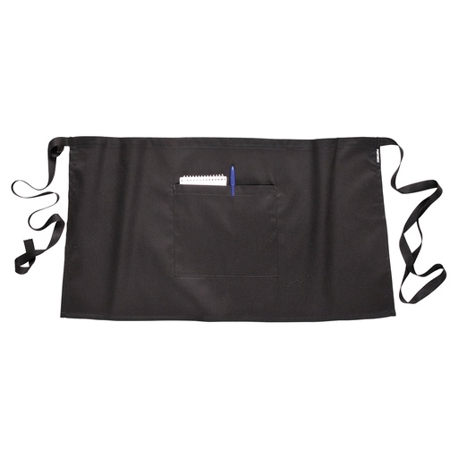 [S845BKR] S845 - Delantal de bar  Negro