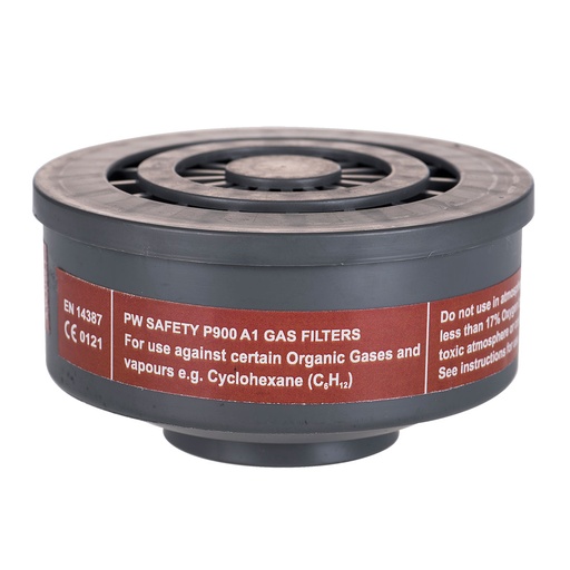 [P900GRR] P900 - Filtro de gases A1 con conexión de rosca especial  Gris (caja 6 uds)