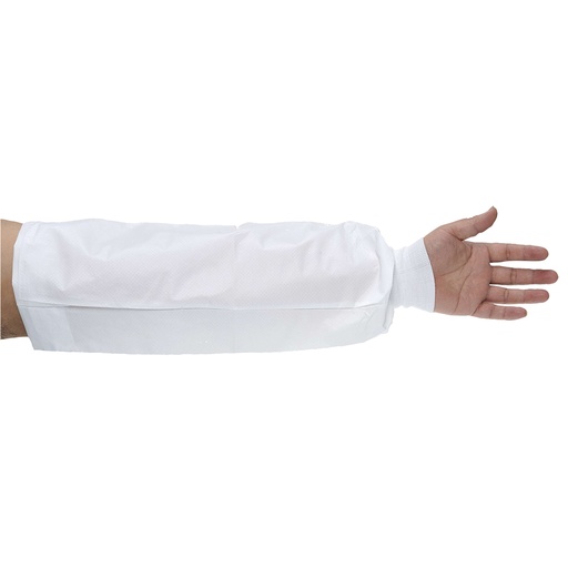 ST47 - Manguito con puño elástico BizTex Microporous, tipo PB[6]  Blanco. cajas de  150  unidades