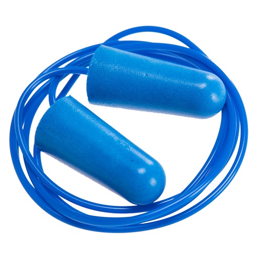 [EP30BLU] EP30 - Tapón detectable de espuma de PU con cordel (200 pares)  Azul