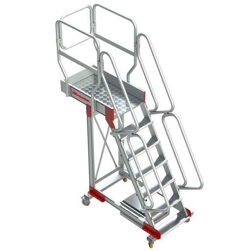 SB 60 | Escalera de aluminio con plataforma y vuelo