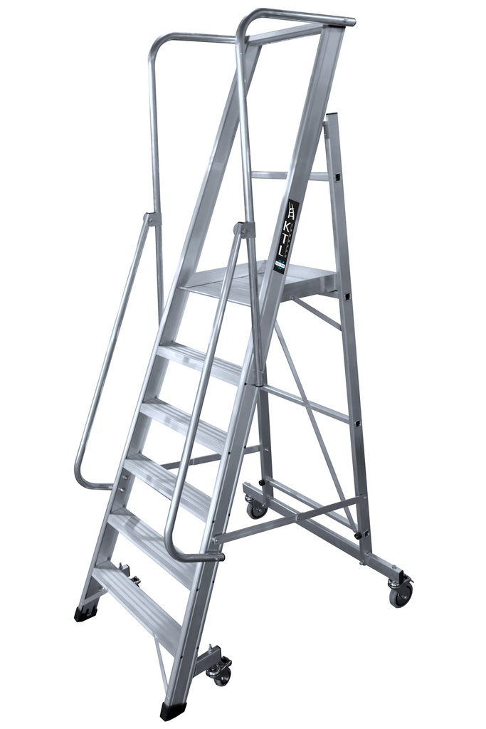 2XL-S Escalera móvil con plataforma, plegable