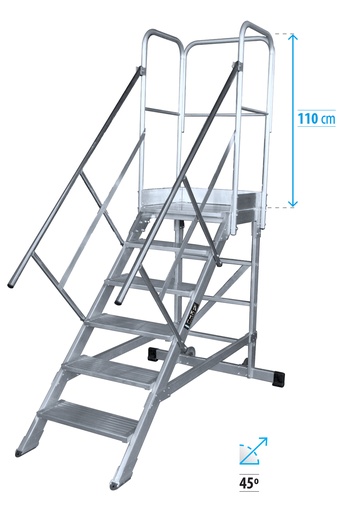 Escaleras de plataforma móviles MAX 45º