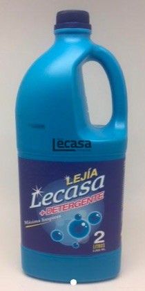 LEJÍA LECASA CON DETERGENTE 2L. CAJA 8 UDS