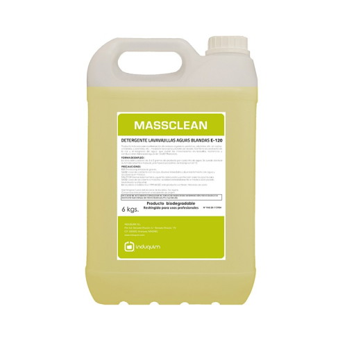 [E1100030] Massclean E-120 Detergente aguas blandas Lavavajillas automatico 5 L