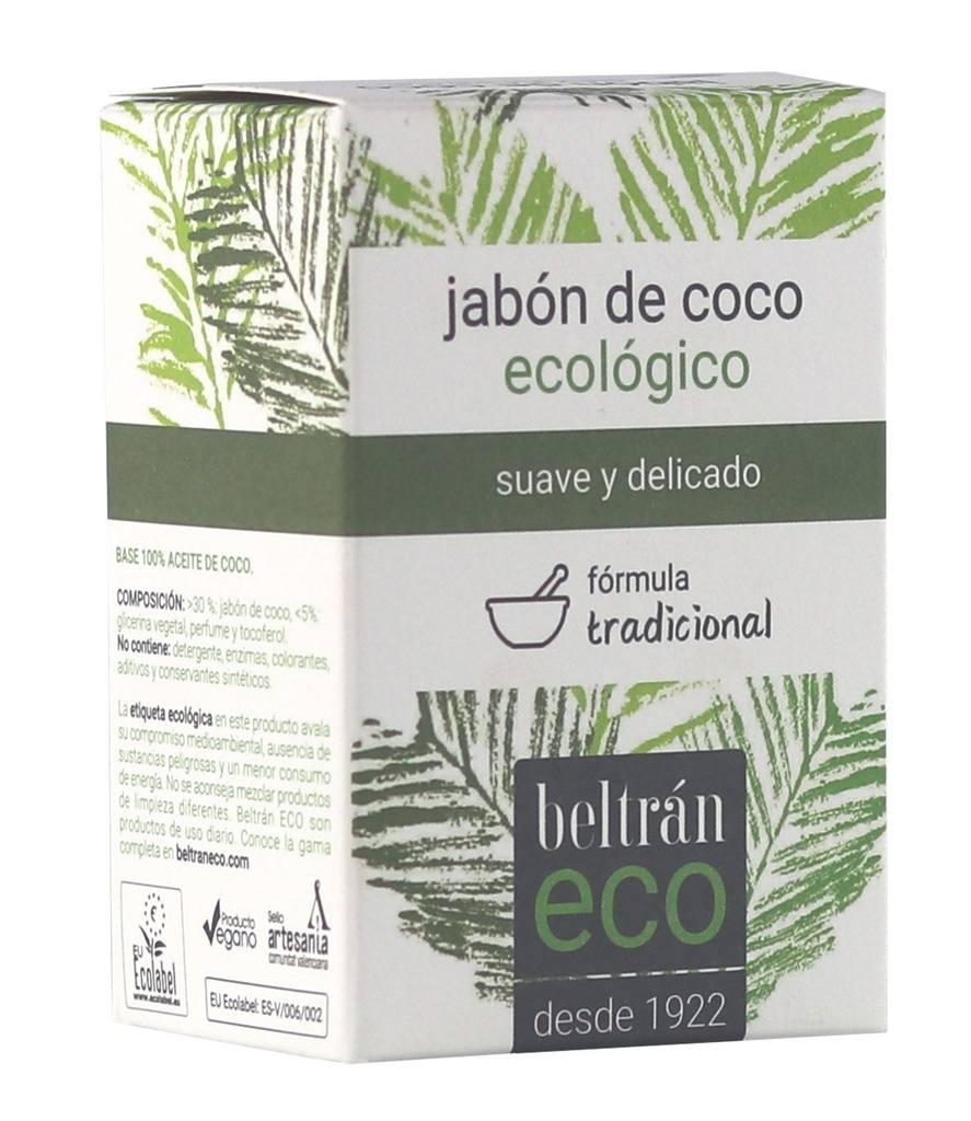 Jabón pastilla de aceite de coco Beltran