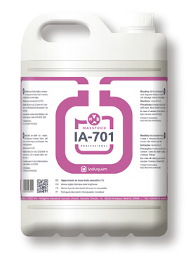 Detergente Higienizante Clorado Espumante INDUQUIM IA-701 Garrafa 10L