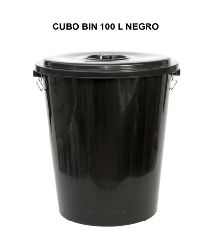 [18050] CUBO BASURA 100 L. NEGRO