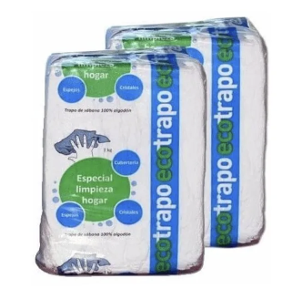 [41467] ECOTRAPO SABANA BLANCA 100% ALGODON 1KG PACK 16 KGS