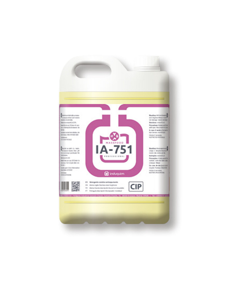 QUICK DESENGRASANTE ALCALINO ANTIESPUMANTE CON ALTO PODER SECUESTRANTE IA-751Q  PASE ÚNICO PARA SISTEMAS CIP 20 l.