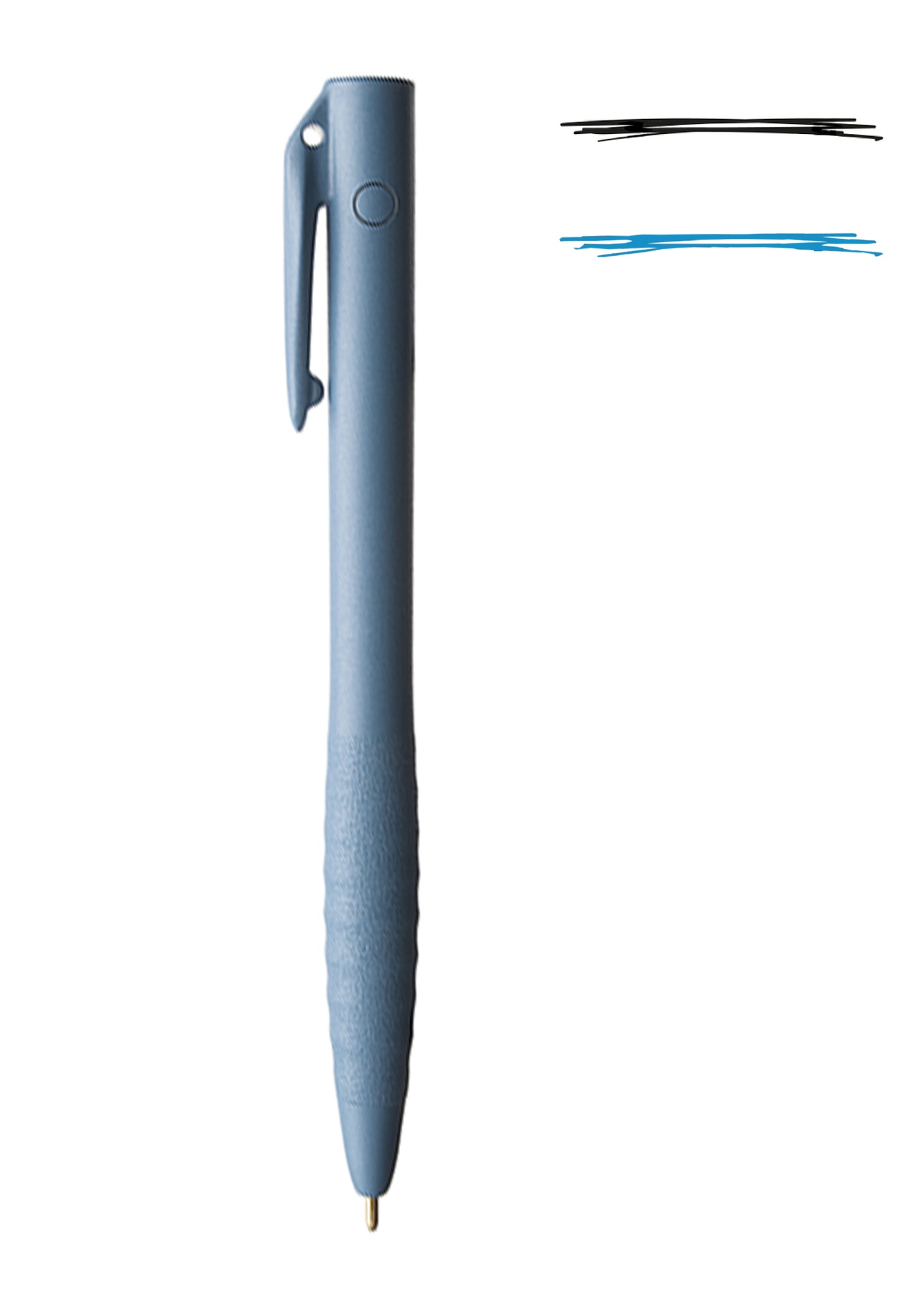 Bolígrafo azul detectable no retráctil con clip, pack 50 (Ref. 05781)