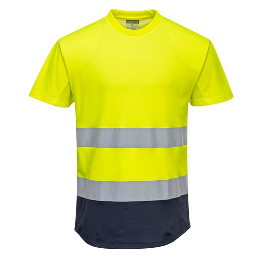 C395 - Camiseta bicolor de malla