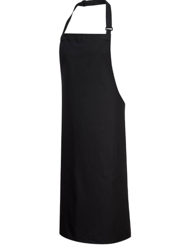 [S840BKR] DELANTAL ALGODÓN NEGRO