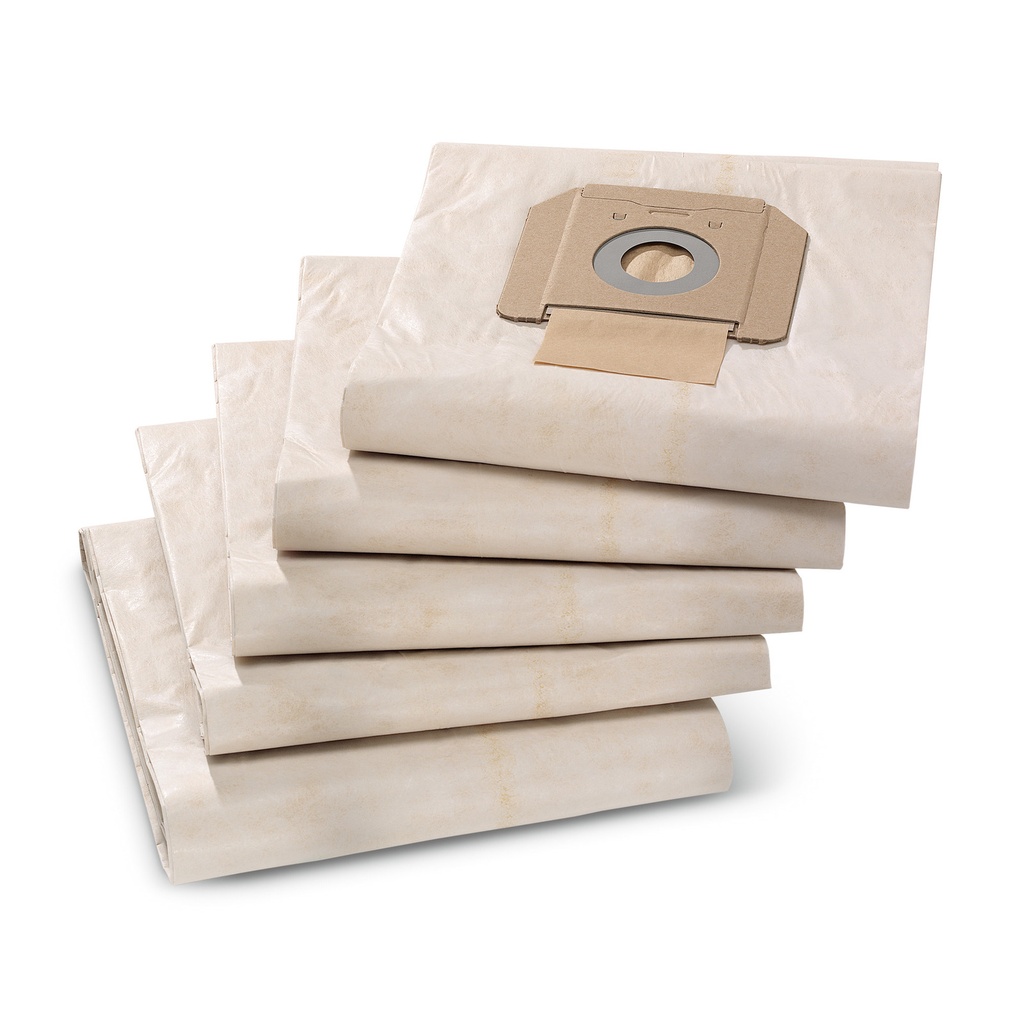 Bolsas de filtro de papel, 5 x , NT 48, NT 65, NT 70, NT 72, NT 75, NT 80, WET VAC Ref 6.904-285.0