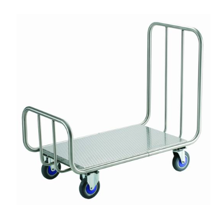[Mod. 470] CARRETILLA EN ACERO INOXIDABLE DOBLE BARANDA