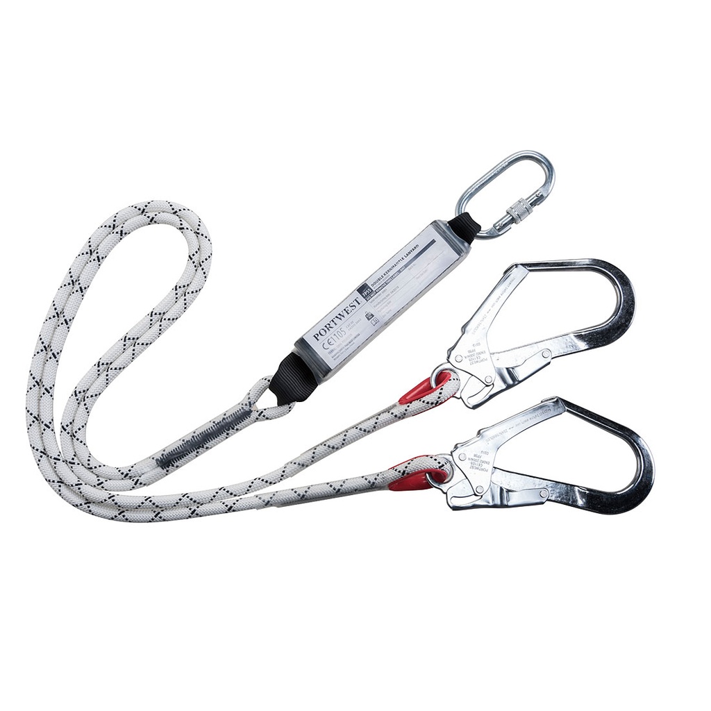 FP55 - Línea de amarre Kernmantle doble con absorbedor